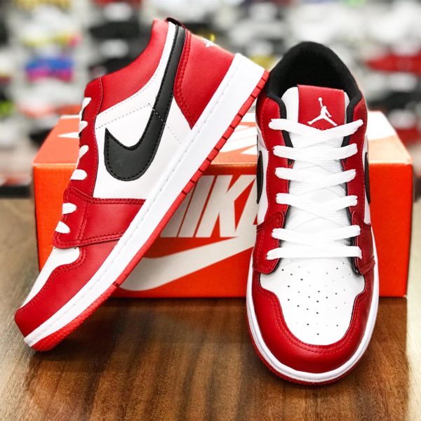 Nike Air Jordan 1 Low Vermelho Nacional Com Garantia Start Over 0148