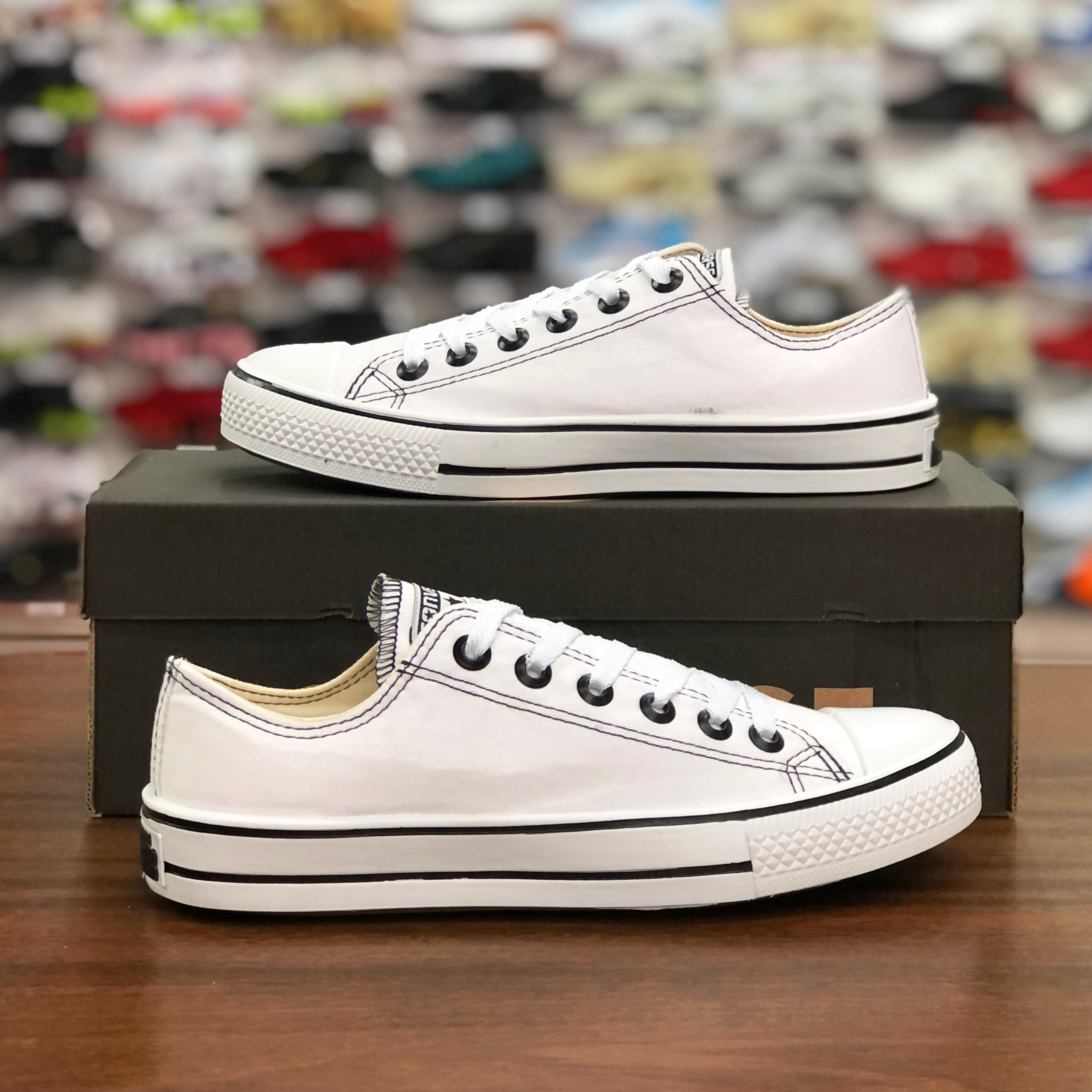 Tênis Converse All Star Branco Couro Sintetico Feminino e