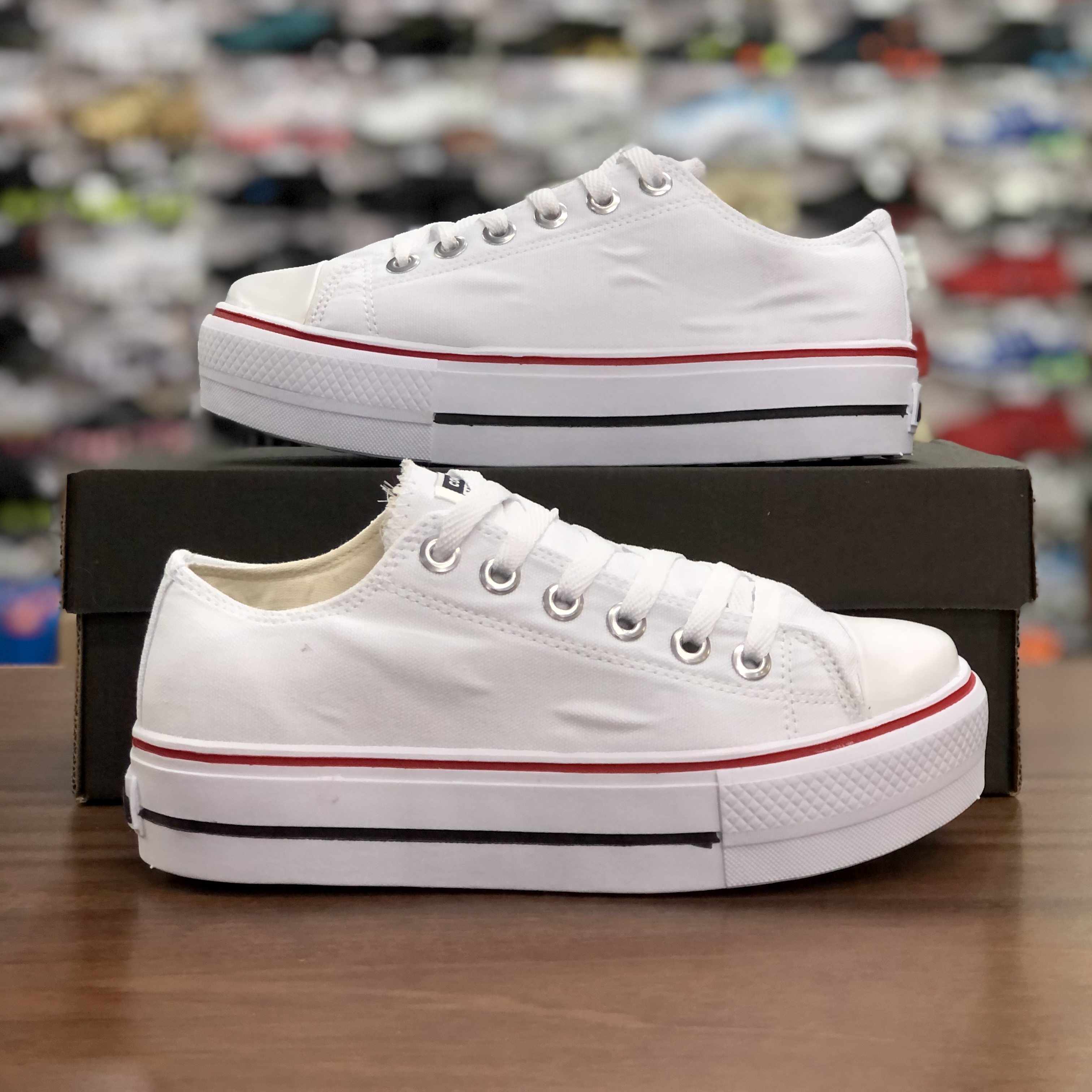 Converse all star branco hot sale plataforma