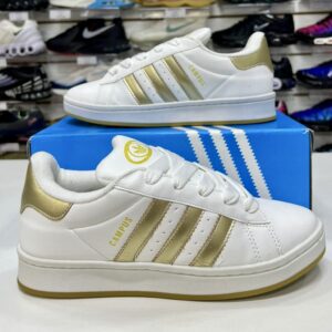 Adidas Campus Branco e Dourado - Importado - Com Garantia