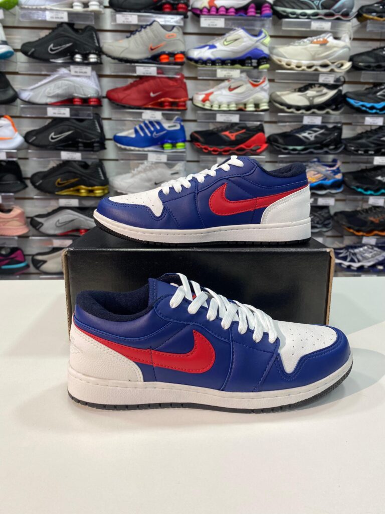 Nike Air Jordan Low Azul/Vermelho- Importado - Com Garantia