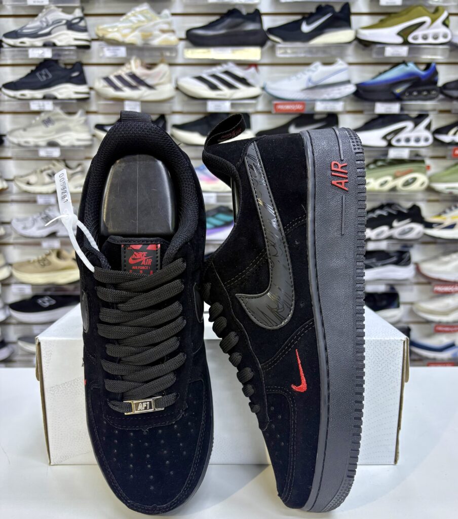 Nike Air Force 1 Preto Camurça - Importado - Com Garantia - Imagem 4
