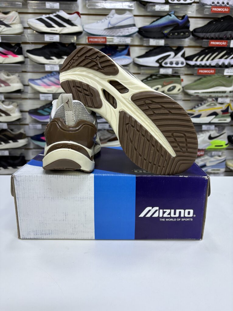 Mizuno Wave Stratos Off white e Laranja - Nacional- com Garantia - Imagem 7