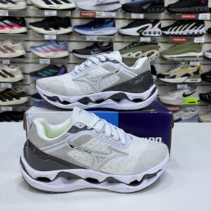 Mizuno Wave Stratos Branco e Prata- Nacional- com Garantia